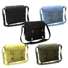 Bolso de Lona Vintage Ejército Militar Estilo Haversack Correas Trabajo Herramienta Saco de Hombro