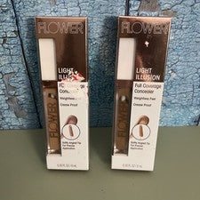 Corrector de cobertura completa FLOWER BEAUTY Light Illusion mediano miel y profundo (2)