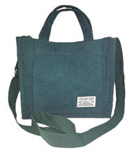 Bandolera de hombro ajustable con correa de pana verde LETU para mujer
