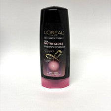 Acondicionador de alto brillo L'Oréal Paris NUTRI-GLOSS cuidado avanzado del cabello, 12,6 oz