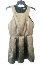 Nuevo con etiquetas Vestido de Fiesta Fashion Union Metálico Dorado, Para Mujer Talla S- ¡Precioso!