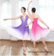 Vestido de baile de ballet para mujer rendimiento de baile calce ajustado transpirable moda informal