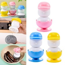 Fregadora de Cepillo para Ollas, Cepillo de Cocina Reutilizable con Soporte para