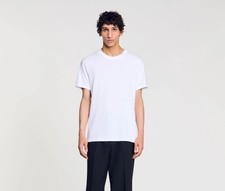 Nueva con etiquetas Camiseta Sandro Para Hombre Blanca Esencial Everyday Talla XL Algodón Cuello Redondo