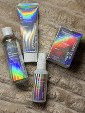 Juego de 4 piezas de limpieza facial Global Beauty Care vidrio brillo piel •NUEVO•