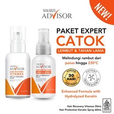 Makarizo Advisor Suero Cabello Protección Térmica Spray Queratina Cuidado Set