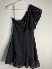 Mini Vestido Negro BB Dakota-RSVP-Mujer Un Hombro Talla 6