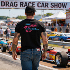 Estilo VINTAGE "Heartbeat Of America" O.G. CAMISA ESTILO ROSA Y AZUL M,L,XL,2X