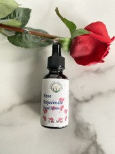 Suero facial rosa rejuvenecimiento todo natural vegano cuidado de la piel