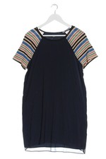 Vestido de verano mujer Maison Scotch rayas línea A submarino azul oscuro talla 36
