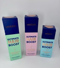 Moerie Ultimate Hair Boost Juego de 3 piezas Champú Acondicionador Spray NUEVO