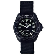MWC 1999-2001 Patter Quarzo Acciaio PVD Nero Militare Orologio Uomo ANSE FISSE