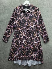 Vestido Atelier Para Mujer 4 Rosa Malva Negro Cuarzo Alto Bajo Nuevo Con Etiquetas