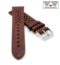 Correa de reloj Easy-Klick Kalb-Nappa Rallye modelo Montreal-Golf-NL moca 22 mm