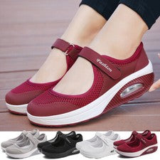 Zapatos para caminar para mujer Soporte para el arco Cómodos Malla de espuma viscoelástica Entrenadores saludables para