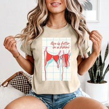Life Is Better In A Bikini Verano Estilo de Vida Mujer Camiseta Gráfica Playa Vacaciones