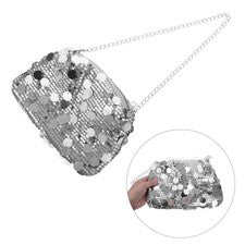Cartera bandolera de lentejuelas 4 piezas - Bolso sin asas de noche - Bolso de hombro