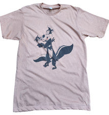 Camiseta Looney Tunes Pepe Le Pew Retro Vintage Color Melocotón Suave Estilo Regalo