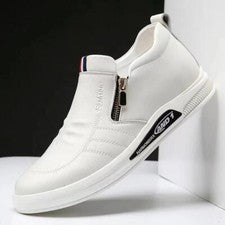 Zapatos Casuales Blancos Para Hombre Zapatillas De Cuero Mod Deportivos Cómodas