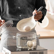 Cuchara ranurada de silicona para pasta albóndigas tareas de tamizado