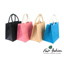 Bolsa de Compras Yute Hessian Colorida (Grande) - Natural y Biodegradable