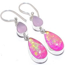 Pendiente de joyería de plata esterlina 925 con piedras preciosas de...