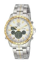 Master Time GPS Cuarzo Hora Universal Reloj Hombre Cronógrafo Acero Inox