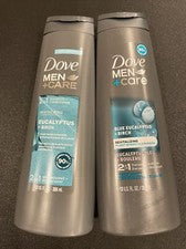 2x Champú y Acondicionador Dove Men+Care Blue Eucalyptus 2 en 1 12 fl oz Ea Nuevo