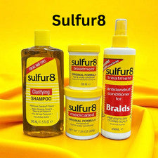Sulfur8 Set Cuidado Cabello y Cuero Cabelludo - Champú, Acondicionador y Tratamiento (100–356 ml)