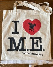 "Bolso de Mano I Love ME Mule Extracts de Lona Promoción Marca Exclusiva 15"" x 15"""