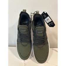 Tenis deportivos Avia Quickflash para hombre verde oliva negro tejido ligero talla 8
