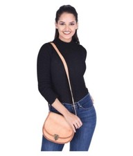Bolso Hobo Para Mujeres Vintage De Cuero Blanco Mensajero Cruzado Hecho A Mano