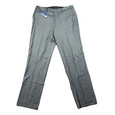 Pantalones J Hilburn Para Hombre 36 Gris Italiano 100% Lana Pantalones Nuevos con Etiquetas Con Defectos