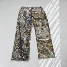 Pantalones Camuflados Para Hombre 34W 30L Estilo Realtree Ligeros Estilo Caza - BC46