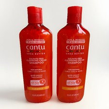 Champú hidratante de manteca de karité Cantu 400 ml x2 cuidado natural del cabello sin sulfatos