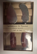 Nuevo - Nunca usado. Juego de 2 utensilios de queso "Utensiles De Fromage"