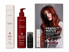 L’ANZA Healing ColorCare Champú Acondicionador AirPasta Set de Regalo 3 Piezas