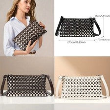 Brillante Bolso Bandolera Retro Moda Para Mujer Bolso de Hombro Ligero Lujo Bolsos de Mano