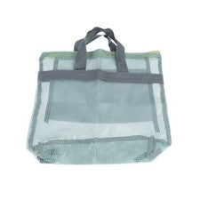 Bolsa de lavado colgante para almacenamiento de malla de viaje mujeres playa con cremallera