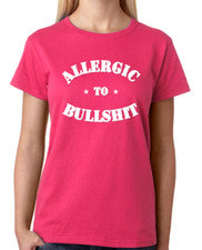 Camiseta ajustada Allergic To Bullshit para mujer
