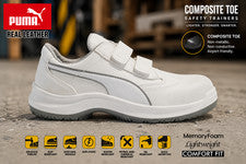 BOTINES DE TRABAJO DE SENDERISMO AEROPUERTO PUNTERA COMPUESTA DE SEGURIDAD DE CUERO PUMA PARA HOMBRES TALLA
