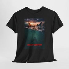 Camiseta gráfica unisex con póster de película retro de terror Deep Water (versión B) 2026