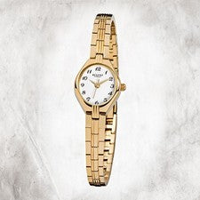 Regent Reloj De Mujer F-303 Reloj De Cuarzo Pulsera Dorada URF303