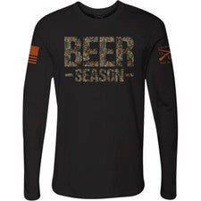 Camiseta manga larga Grunt Style Realtree Edge - temporada de cerveza - negra