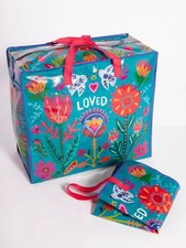 Bolso de Mano Natural Life Loved Jumbo con Cremallera