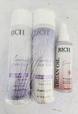 Rich Beauty - Kit Cuidado del Hogar Rubio + Aceite de Argán - Champú y Acondicionador Cuidado Rubio