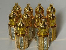 Aceites de perfume de lujo de 3 ml aromas de diseñador (alternativas) botella dorada con rollos