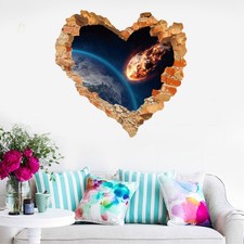 Pegatina de pared de amor 3D pegatina de decoración creativa para pared de hogar sala dormitorio