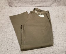 Pantalones elásticos de ajuste relajado verde oliva “Nomad” de Bixby talla 35 x 32 para hombre, nuevos con etiquetas
