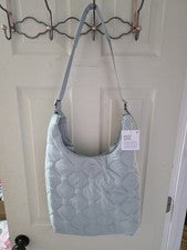 Bolso de Hombro Lululemon Quilty Pleasures Azul Claro Resistente al Agua Magnético